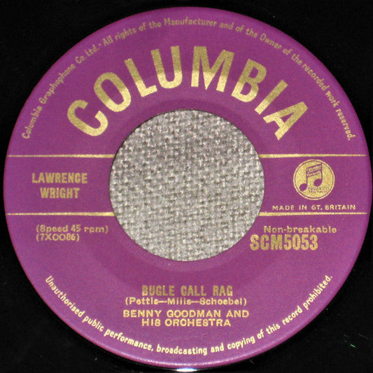 Benny Goodman / Benny Goodman Sextet - Bugle Call Rag 15818 Vinyl Singles Vinyl Goed / Hoes Goed