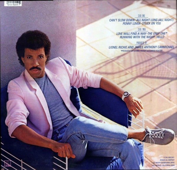 Lionel Richie - Can't Slow Down (LP) 51577 Vinyl LP Vinyl Goed / Hoes Goed