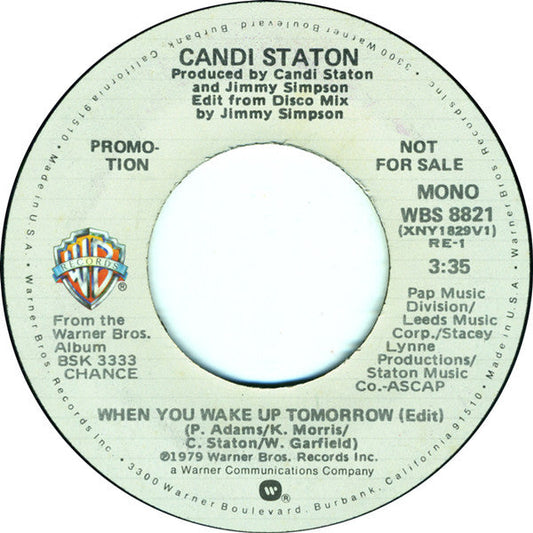 Candi Staton - When You Wake Up Tomorrow (Edit) 36799 Vinyl Singles Vinyl Goed / Hoes Generic