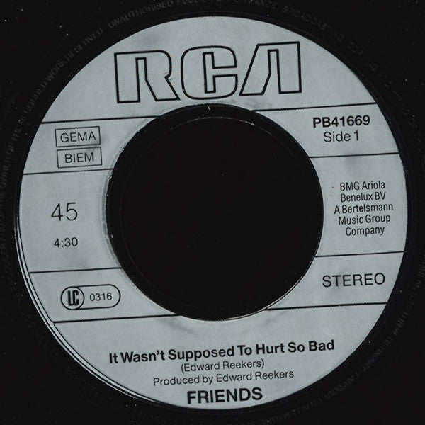 Friends - It Wasn't Supposed To Hurt So Bad 17606