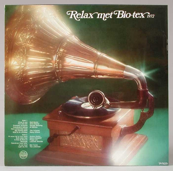 Various - Relax With Bio-tex 1972 (LP) 43303 Vinyl LP Vinyl Goed / Hoes Goed