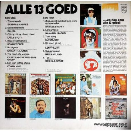 Various - Alle 13 Goed! (LP) 49238 Vinyl LP Vinyl Goed / Hoes Goed