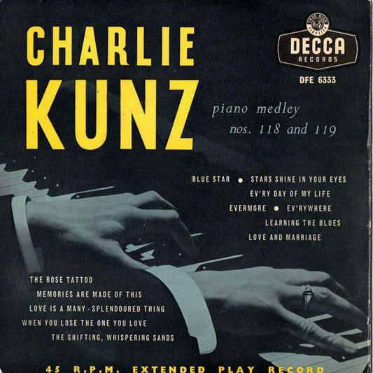 Charlie Kunz - Charlie Kunz Piano Medley No.118-119 13994 Vinyl Singles EP Vinyl Goed / Hoes Goed