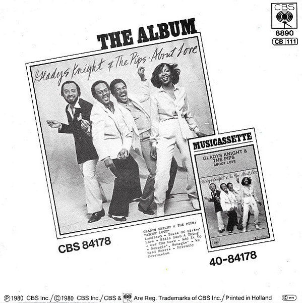 Gladys Knight & The Pips - Taste Of Bitter Love Vinyl Singles Vinyl Zeer Goed / Hoesje Goed "VINYLSINGLES.NL"