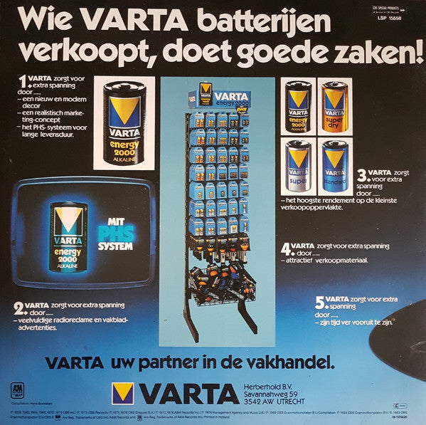 Various - Varta Batterijen Dáár Zit Pas Leven In! (LP) 43474 Vinyl LP Vinyl Goed / Hoes Goed