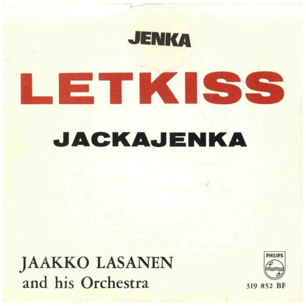Jaakko Lasanen And His Orchestra - Letkiss 32748 Vinyl Singles Vinyl Goed / Hoes Goed