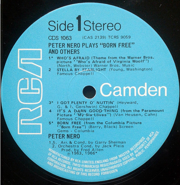 Peter Nero – Peter Nero spielt Born Free und andere (LP) 41307