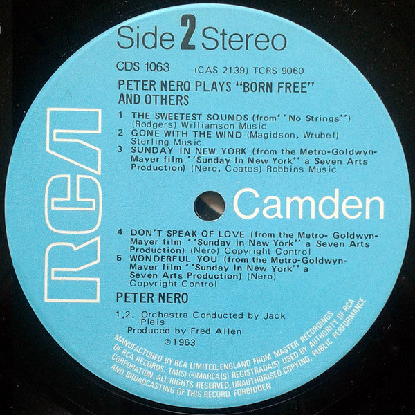 Peter Nero – Peter Nero spielt Born Free und andere (LP) 41307
