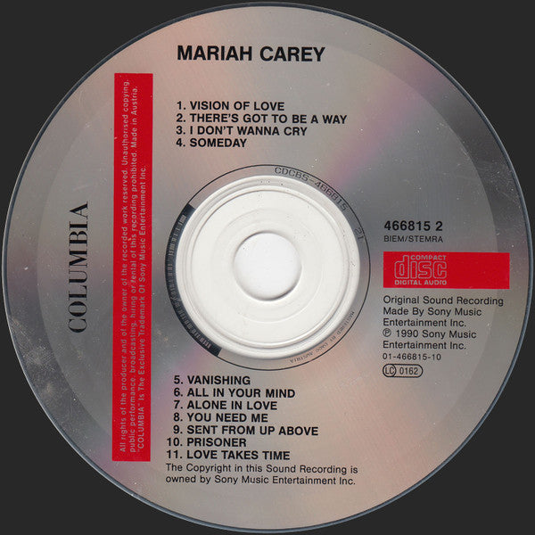 Mariah Carey - Mariah Carey (CD) 70783 Compact Disc Goede Staat