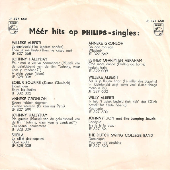 Willy En Willeke Alberti - Sabato Sera 30176 Vinyl Singles Vinyl Goed / Hoes Goed