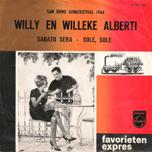 Willy En Willeke Alberti - Sabato Sera 30176 Vinyl Singles Vinyl Goed / Hoes Goed