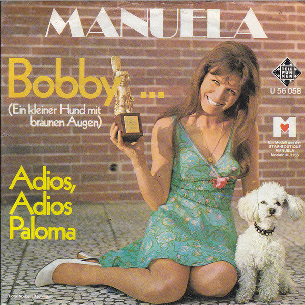 Manuela - Bobby ... (Ein Kleiner Hund Mit Braunen Augen) 25904 Vinyl Singles Vinyl Goed / Hoes Goed