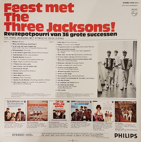 3 Jacksons - Feest Met The Three Jacksons (LP) 40634 Vinyl LP Vinyl Goed / Hoes Goed