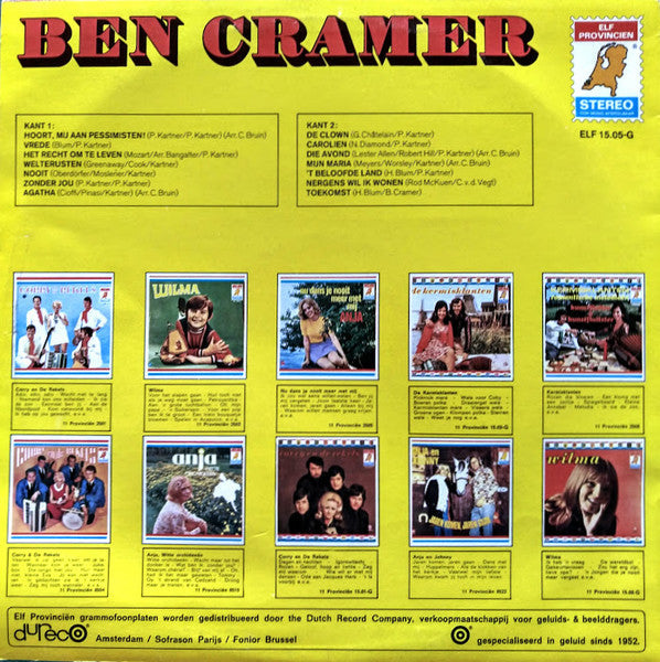 Ben Cramer - Ben Cramer (LP) 50032 Vinyl LP Vinyl Goed / Hoes Goed