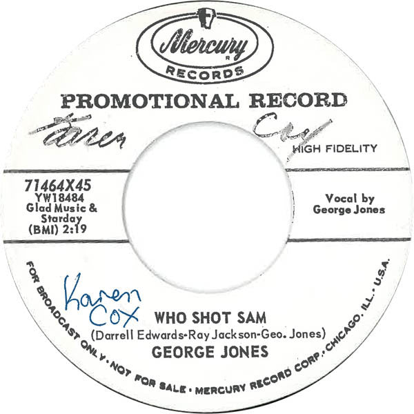 George Jones - Into My Arms Again Vinyl Singles Vinyl Zeer Goed / Hoesje Goed "VINYLSINGLES.NL"