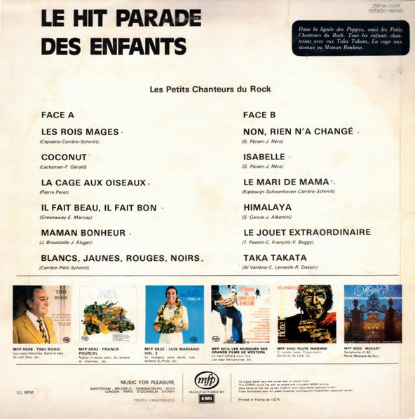 Les Petits Chanteurs Du Rock - Le Hit Parade Des Enfants (LP) 45352 Vinyl LP Vinyl Goed / Hoes Goed