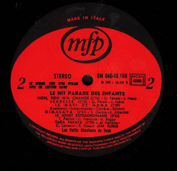 Les Petits Chanteurs Du Rock – Le Hit Parade Des Enfants (LP) 45352