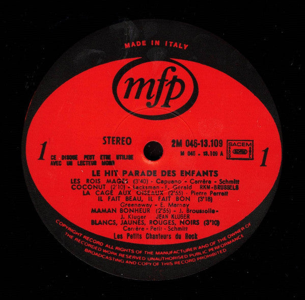 Les Petits Chanteurs Du Rock – Le Hit Parade Des Enfants (LP) 45352