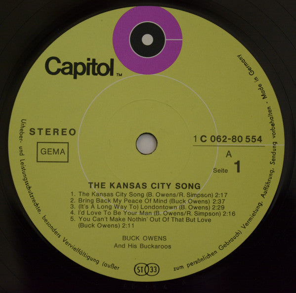 Buck Owens - The Kansas City Song (LP) 49009