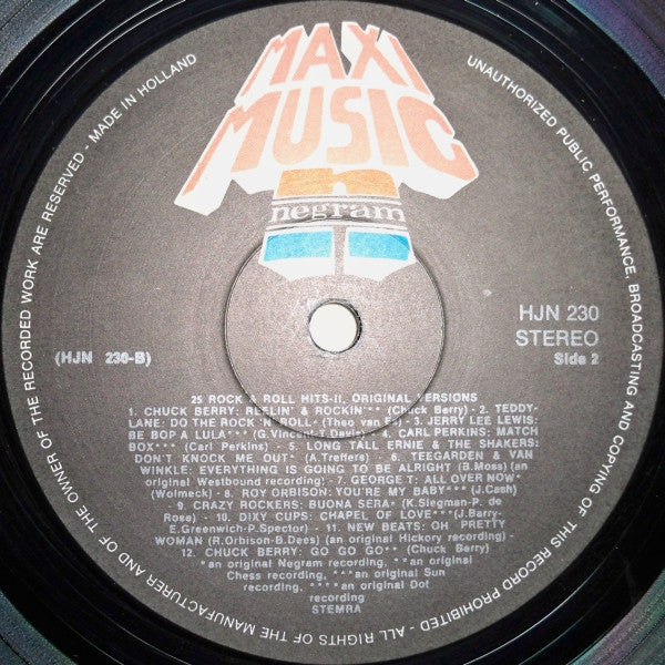 Various - 25 Rock & Roll Hits II (LP) 48710