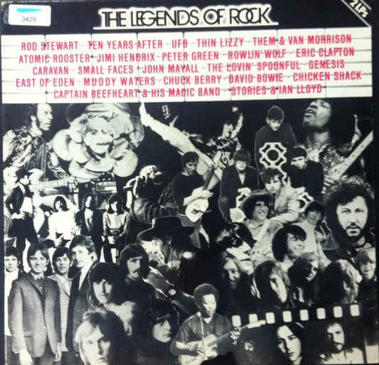Various - The Legends Of Rock (LP) 49148 Vinyl LP Dubbel Vinyl Goed / Hoes Goed