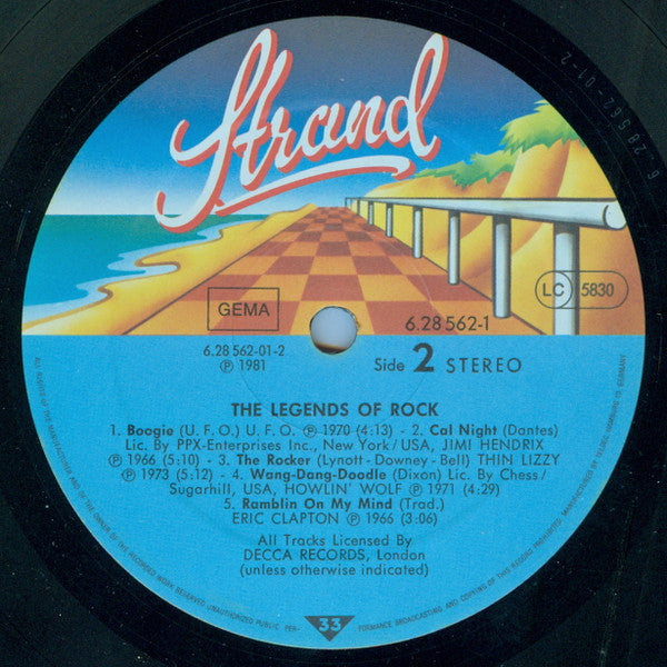 Various - The Legends Of Rock (LP) 49148 Vinyl LP Dubbel Vinyl Goed / Hoes Goed