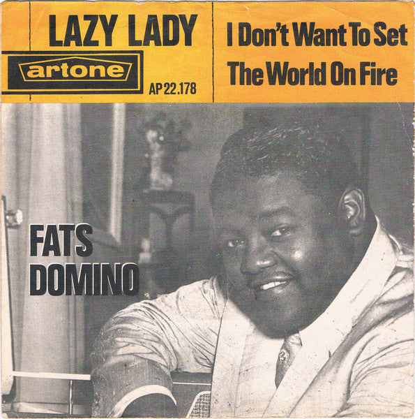 Fats Domino - Lazy Lady Vinyl Singles Vinyl Zeer Goed / Hoesje Goed "VINYLSINGLES.NL"
