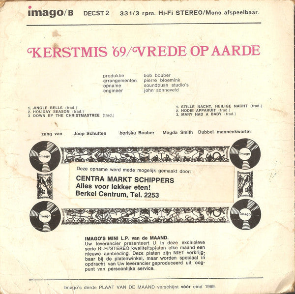 Various - Kerstmis '69 - Vrede Op Aarde Vinyl Singles Vinyl Goed / Hoes Goed