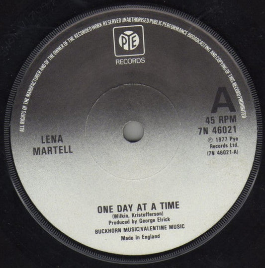 Lena Martell - One Day At A Time 36905 Vinyl Singles Vinyl Goed / Hoes Goed