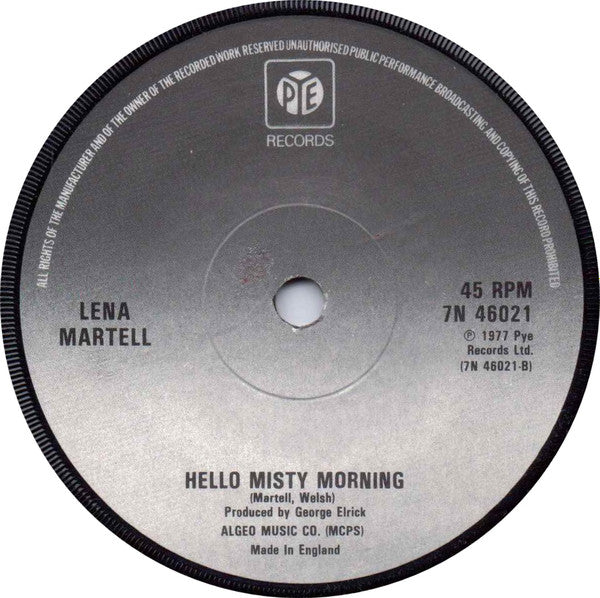 Lena Martell - One Day At A Time 36905 Vinyl Singles Vinyl Goed / Hoes Goed