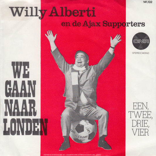 Willy Alberti en De Ajax Supporters - We Gaan Naar Londen 37429 Vinyl Singles Vinyl Goed / Hoes Goed
