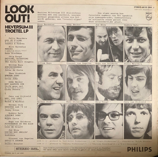 Verschiedenes – Look Out, Hilversum Ill Troetel Elpee (LP) 40780