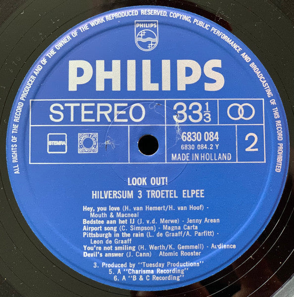 Verschiedenes – Look Out, Hilversum Ill Troetel Elpee (LP) 40780