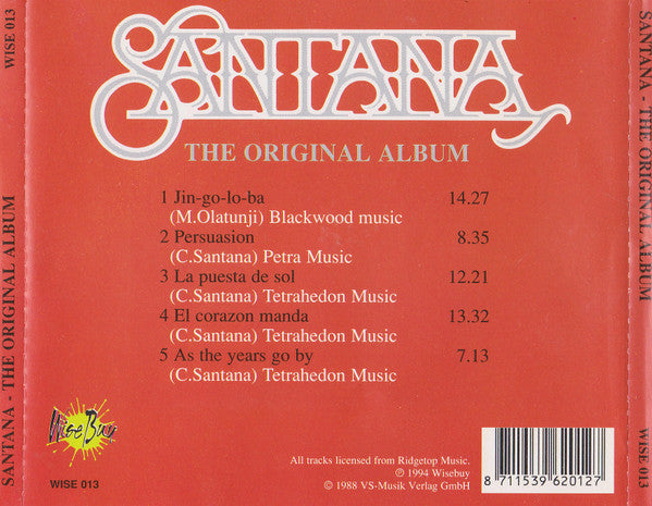 Santana - The Original Album (CD) 70844 Compact Disc Goede Staat