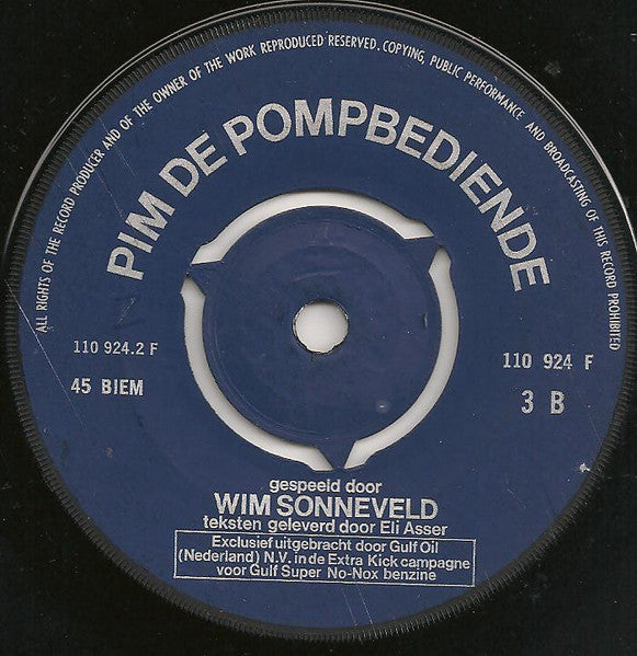 Wim Sonneveld - Een Extra Kick Van Wim Sonneveld 3 13922 Vinyl Singles Vinyl Goed / Hoes Goed