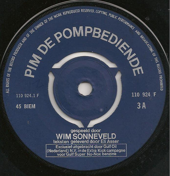 Wim Sonneveld - Een Extra Kick Van Wim Sonneveld 3 13922 Vinyl Singles Vinyl Goed / Hoes Goed