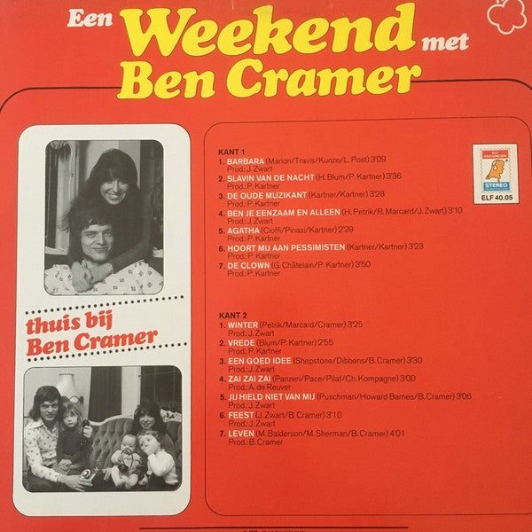 Ben Cramer - Weekend Met (LP) 41224 Vinyl LP Vinyl Goed / Hoes Goed
