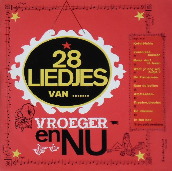 Various - 28 Liedjes Van ....... Vroeger En Nu (LP) Vinyl LP Vinyl Goed / Hoes Goed
