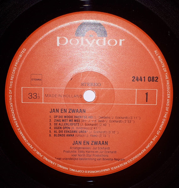 Jan & Zwaan - Jan & Zwaan (LP) 43983