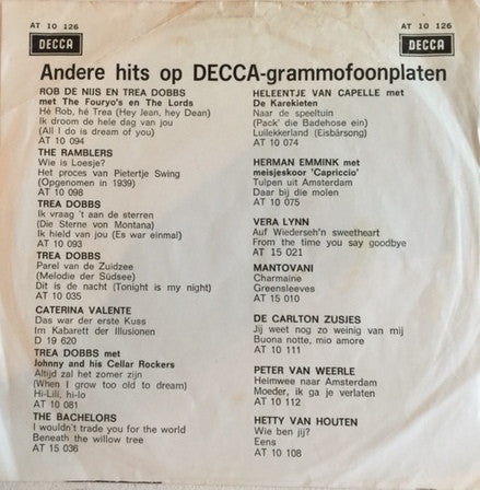 Trea Dobbs - Ploem Ploem Jenka 11361 Vinyl Singles Vinyl Goed / Hoes Goed