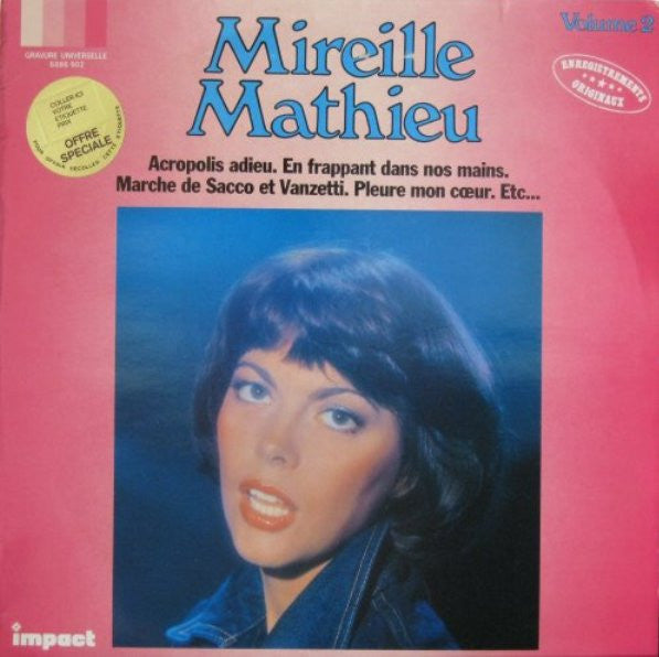 Mireille Mathieu - Mireille Mathieu - Volume 2 (LP) 50286 Vinyl LP Vinyl Goed / Hoes Goed