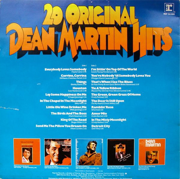 Dean Martin - 20 Original Dean Martin Hits (LP) 51190 Vinyl LP Vinyl Goed / Hoes Goed