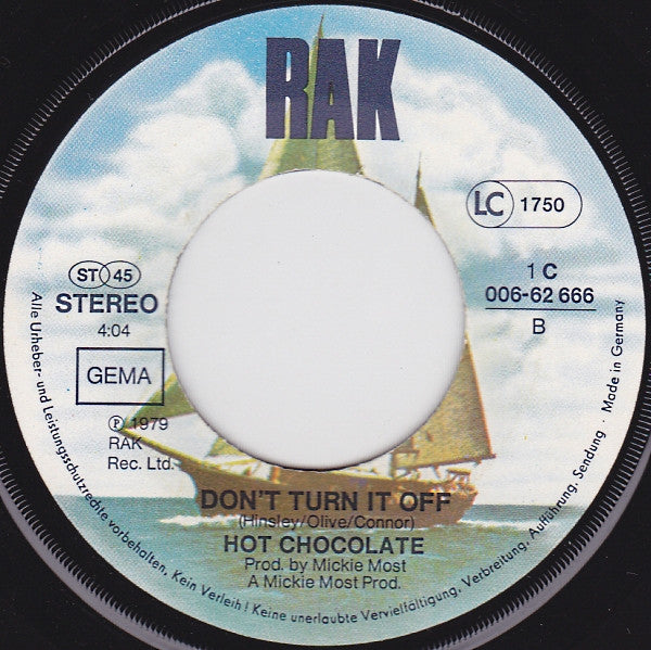 Hot Chocolate - Mindless Boogie 30191 Vinyl Singles Vinyl Goed / Hoes Goed