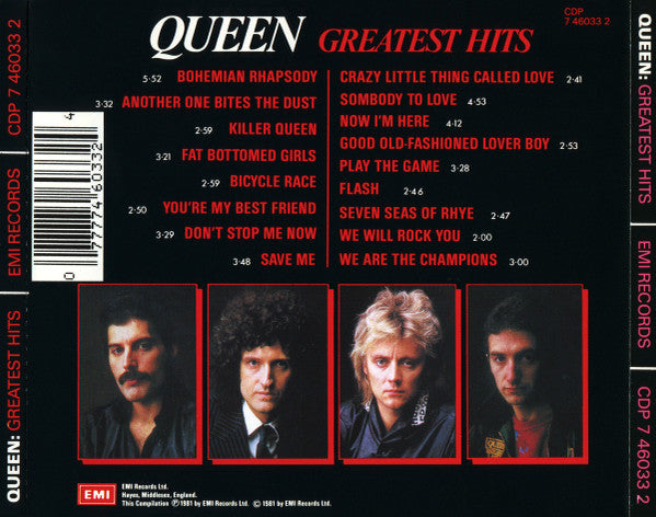 Queen - Greatest Hits (CD) 70588 Compact Disc Goede Staat