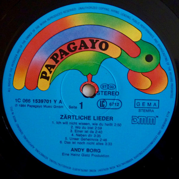 Andy Borg - Zärtliche Lieder (LP) 42486