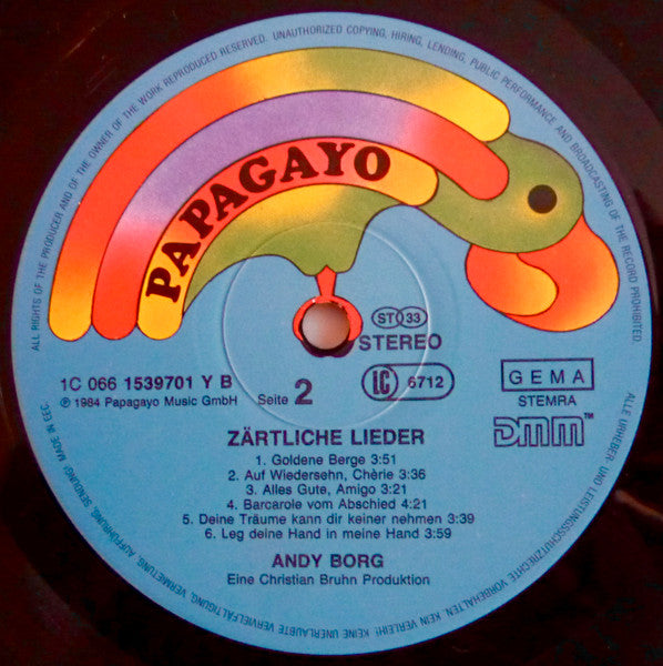 Andy Borg - Zärtliche Lieder (LP) 42486