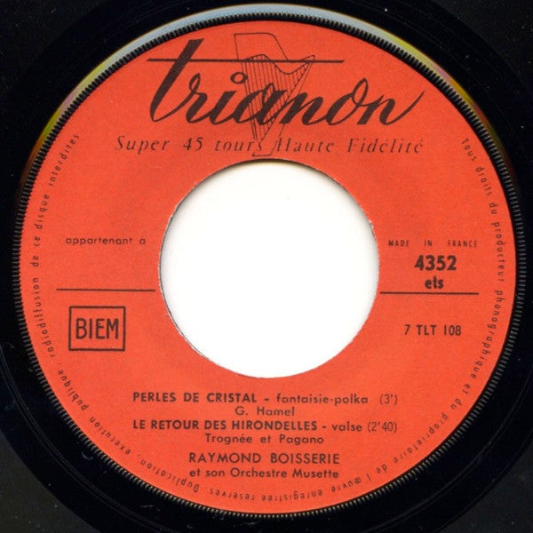 Raymond Boisserie - Perles De Cristal 15723 Vinyl Singles EP Vinyl Goed / Hoes Goed
