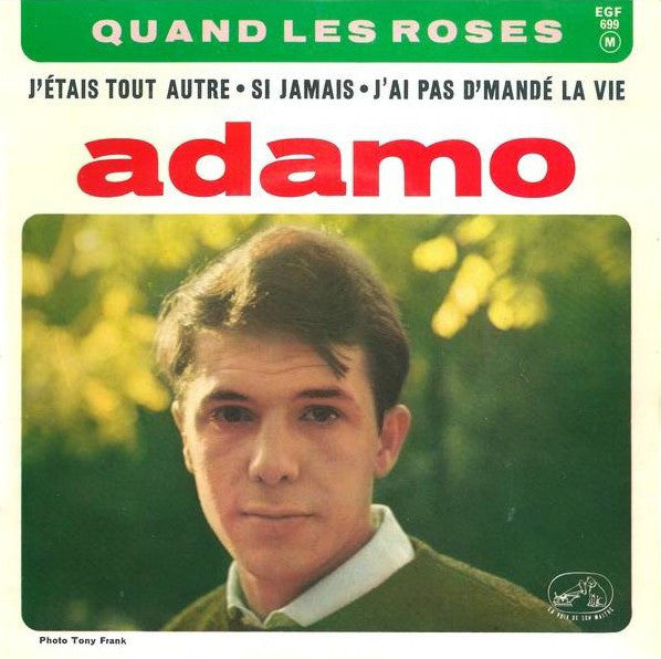 Adamo - Quand Les Roses Vinyl Singles EP Vinyl Zeer Goed / Hoesje Goed "VINYLSINGLES.NL"