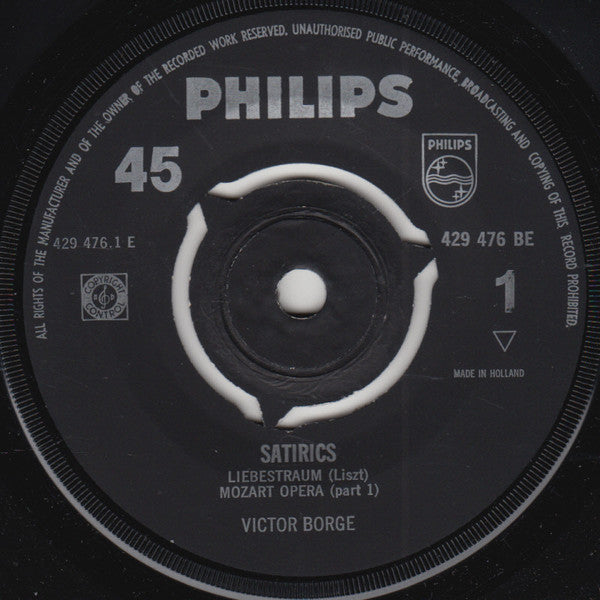 Victor Borge - Satirics 32375 Vinyl Singles Vinyl Goed / Hoes Goed