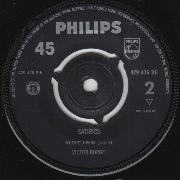 Victor Borge - Satirics 32375 Vinyl Singles Vinyl Goed / Hoes Goed